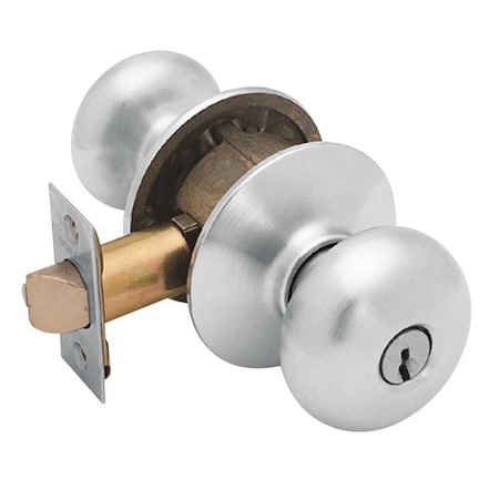 Schlage PLYMOUTH ENTRY LOCKSET F51 SATIN NICKEL F51 PLY 619 KDC